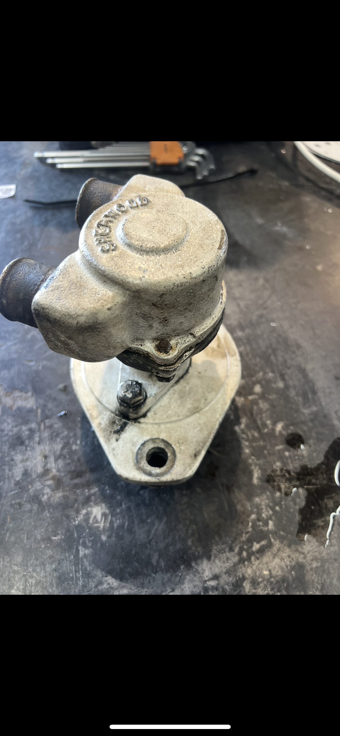Sherwood Raw Water Pump Rebuild — Before